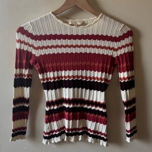 Sezane Multi Color Woven Sweater